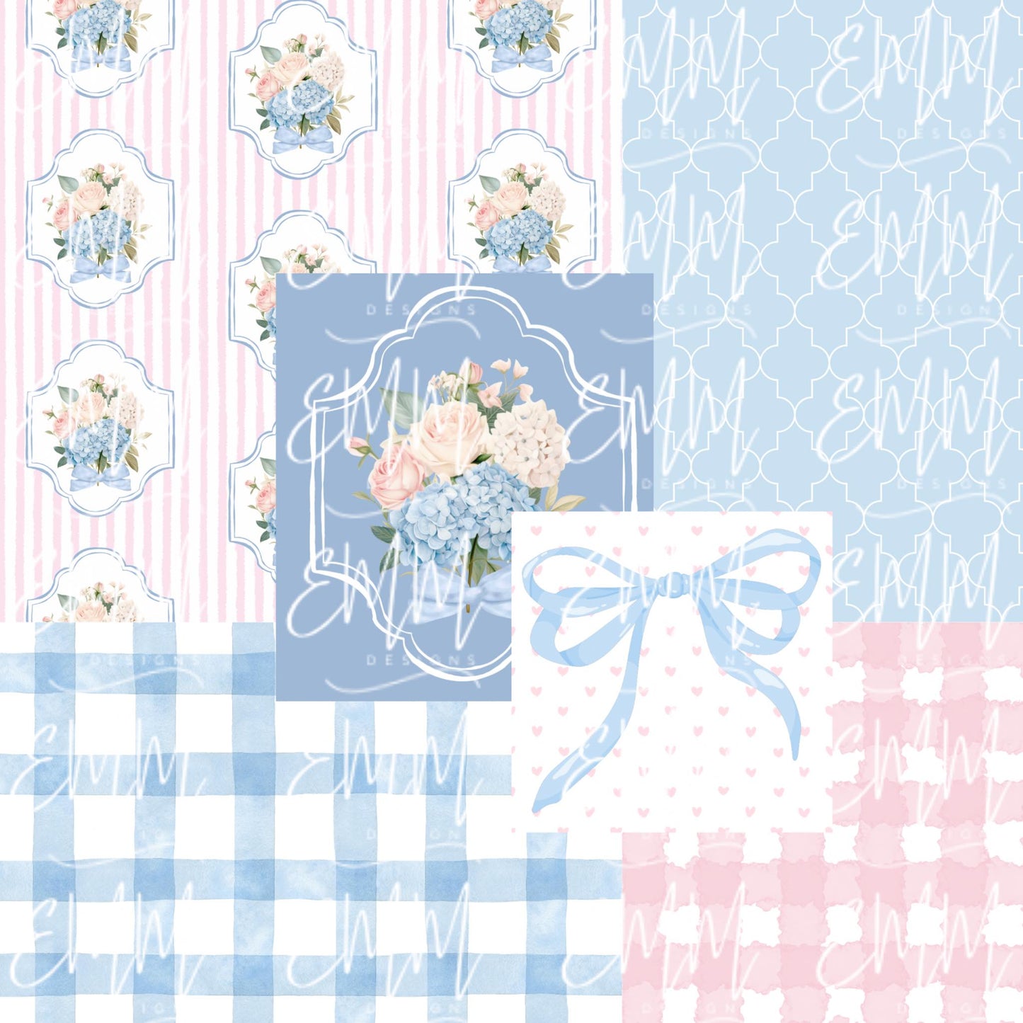 Grand Millennial & Toile – Design #9 | Seamless Digital File