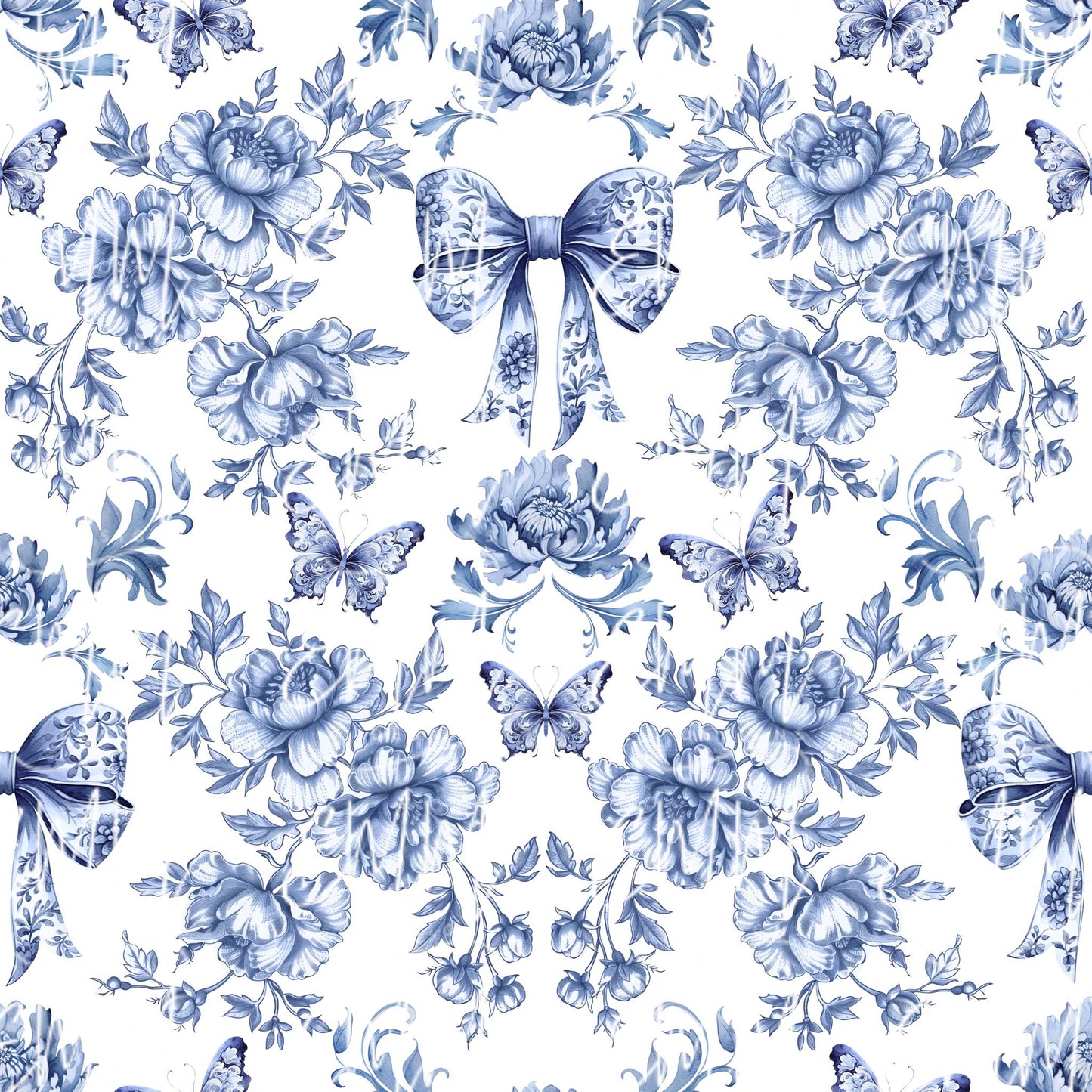 Grand Millennial & Toile – Design #1 | Seamless Digital File