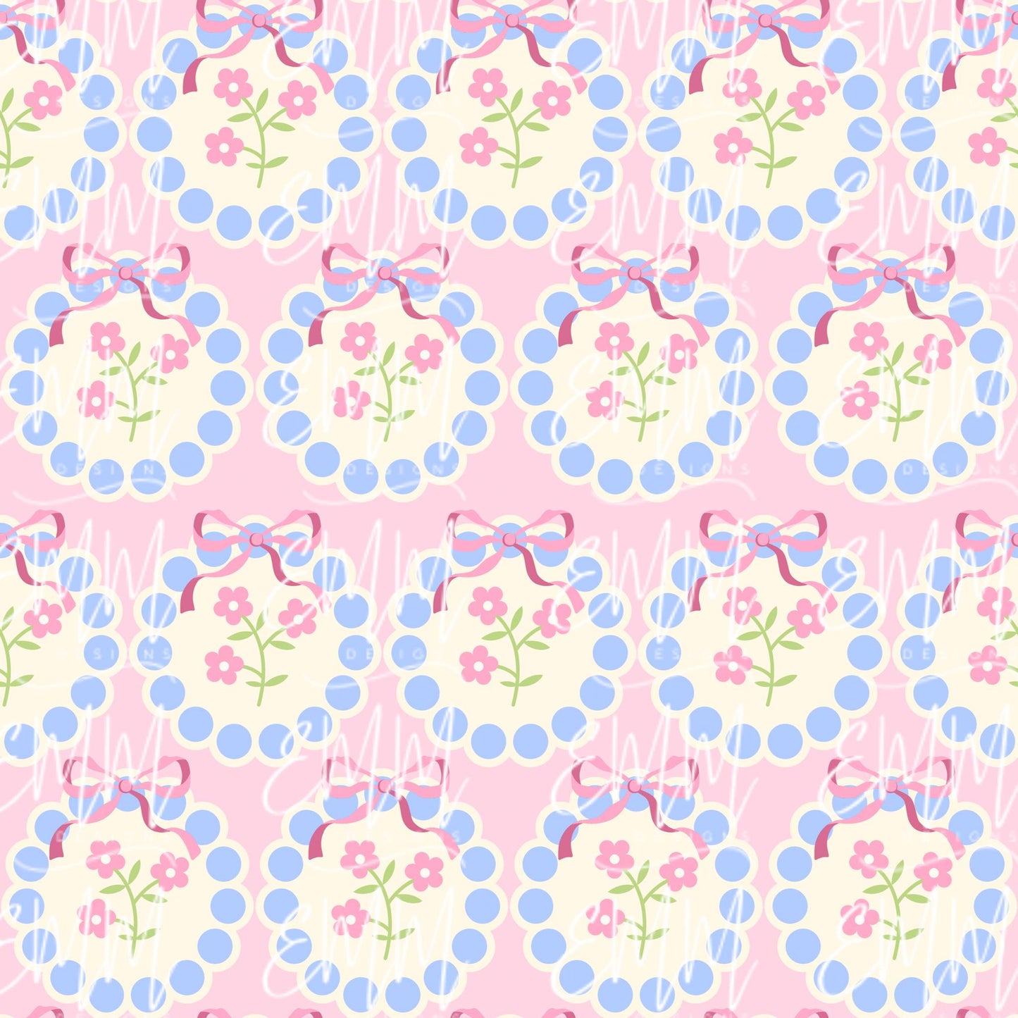 Grand Millennial & Toile – Design #15 | Seamless Digital File