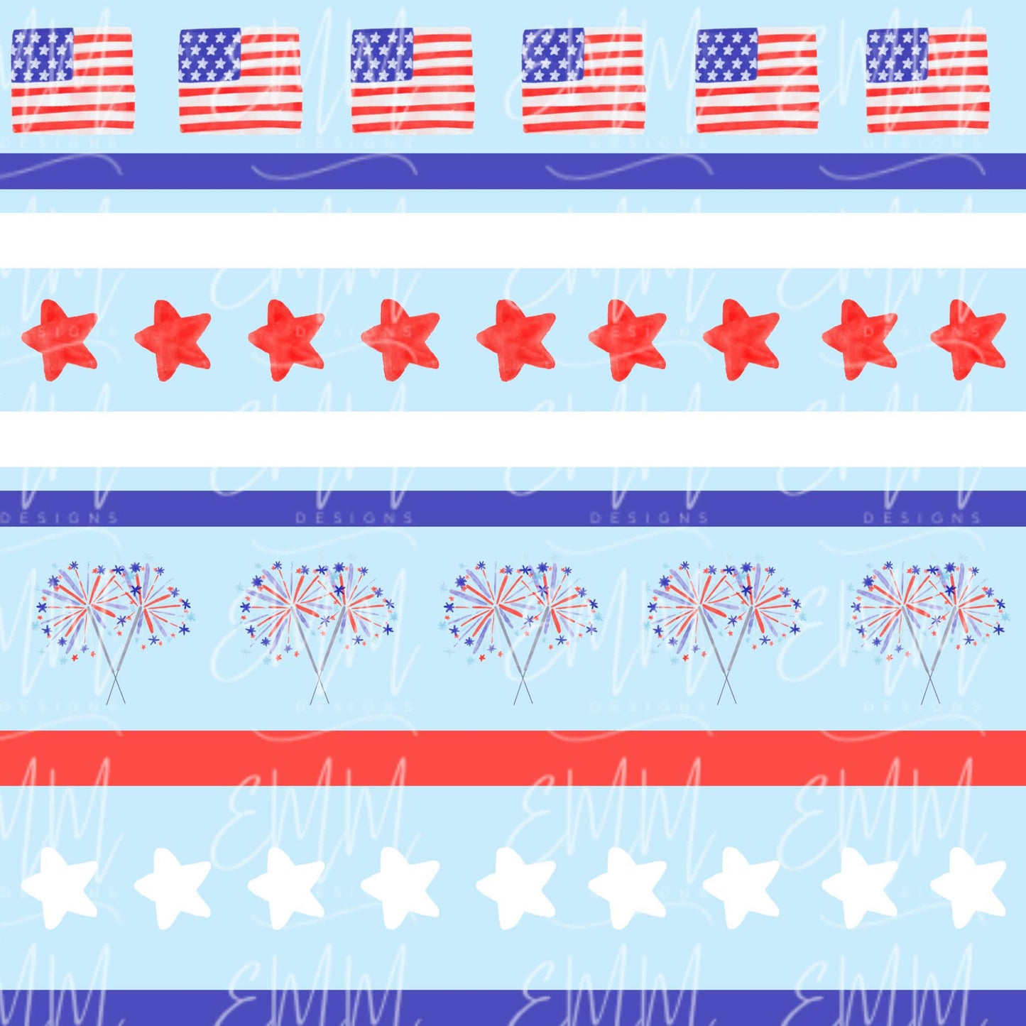 Patriotic – Design #65 | Seamless Digital File