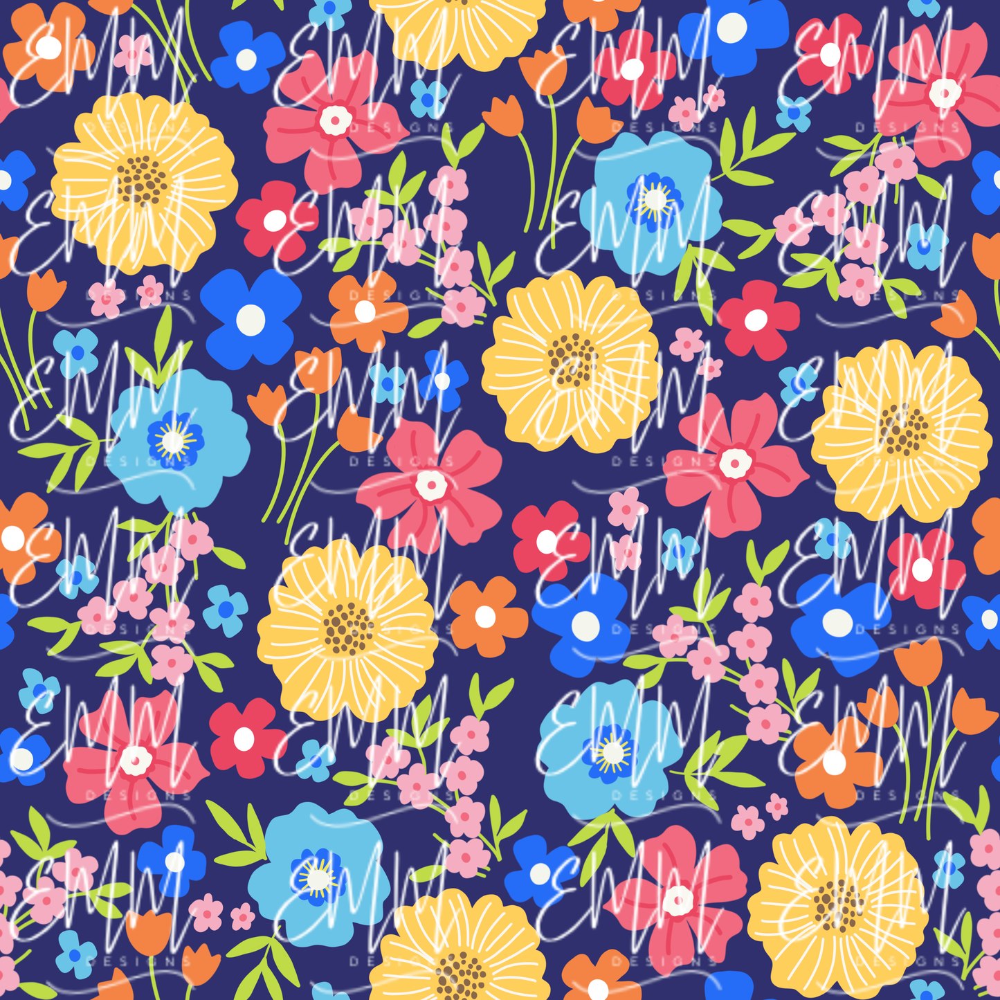 Florals – Design #10 | Seamless Digital File