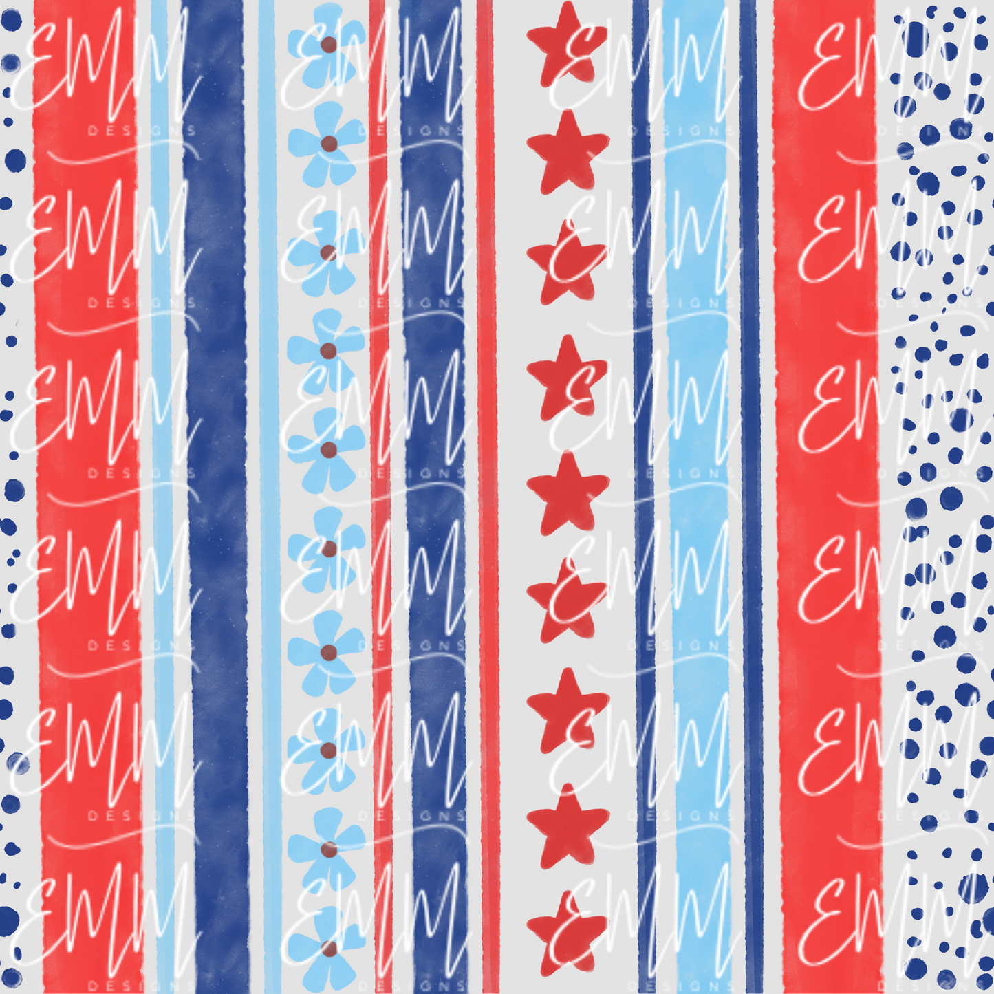 Patriotic – Design #25 | Seamless Digital File