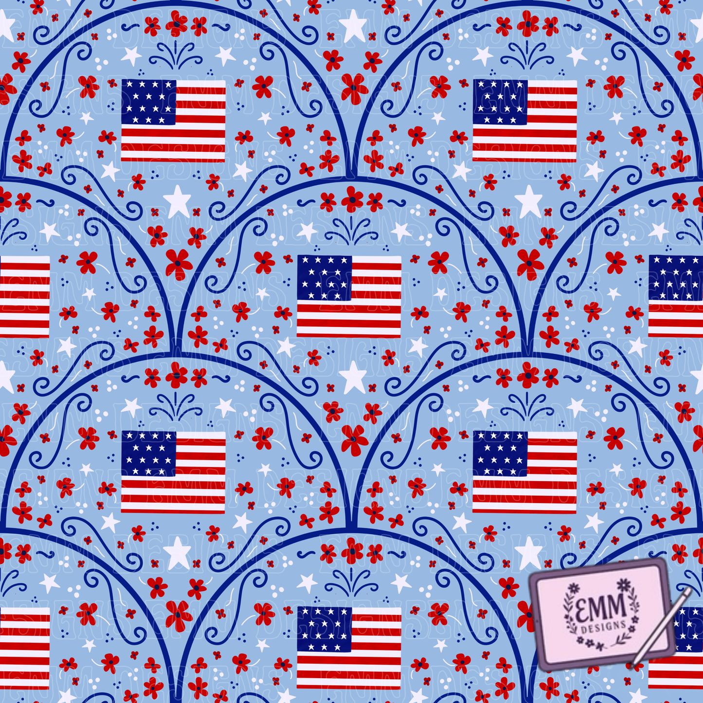 Patriotic – Design #77 | Seamless Digital File