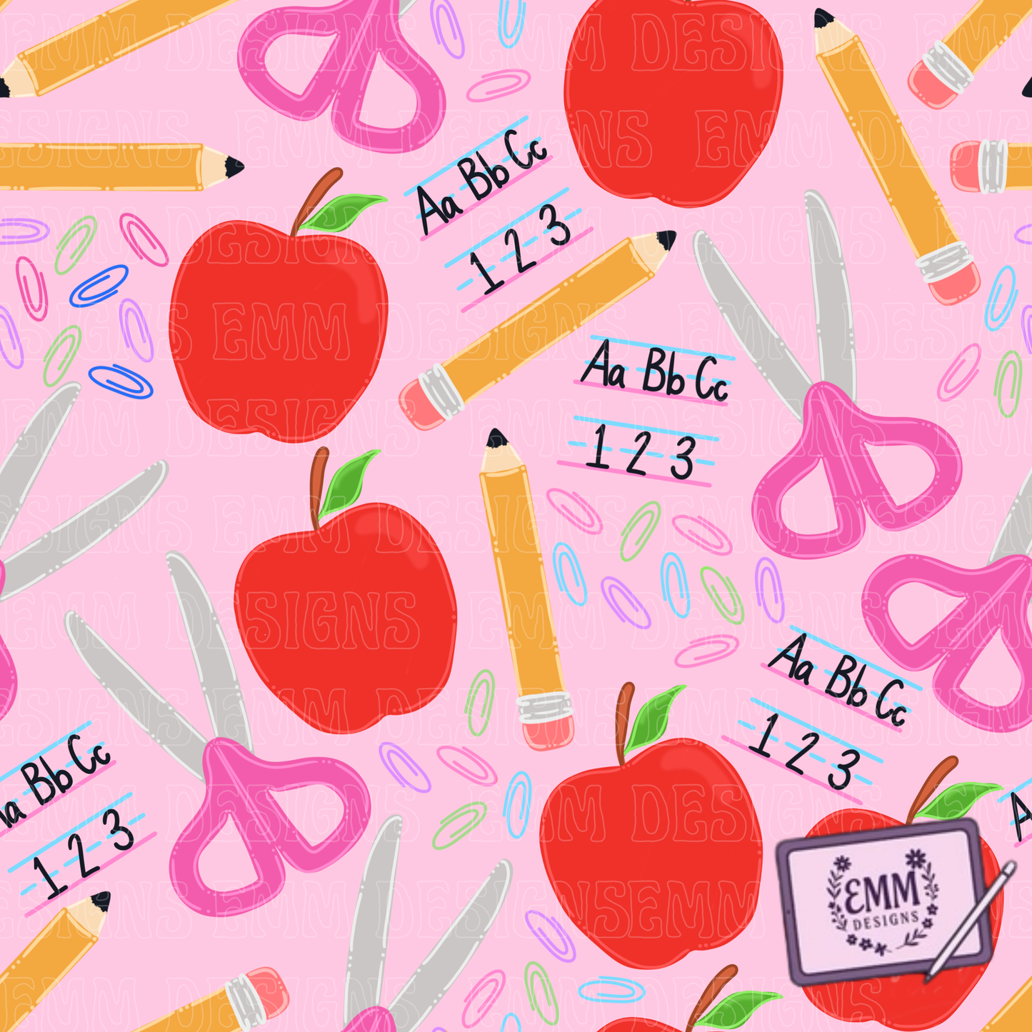 Back to School – Design #33 | Seamless Digital Files