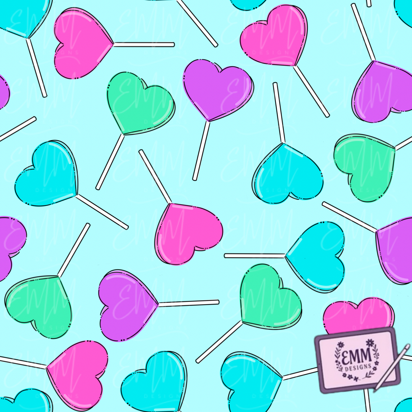 Free File Friday - Heart Lollipop - Design #54