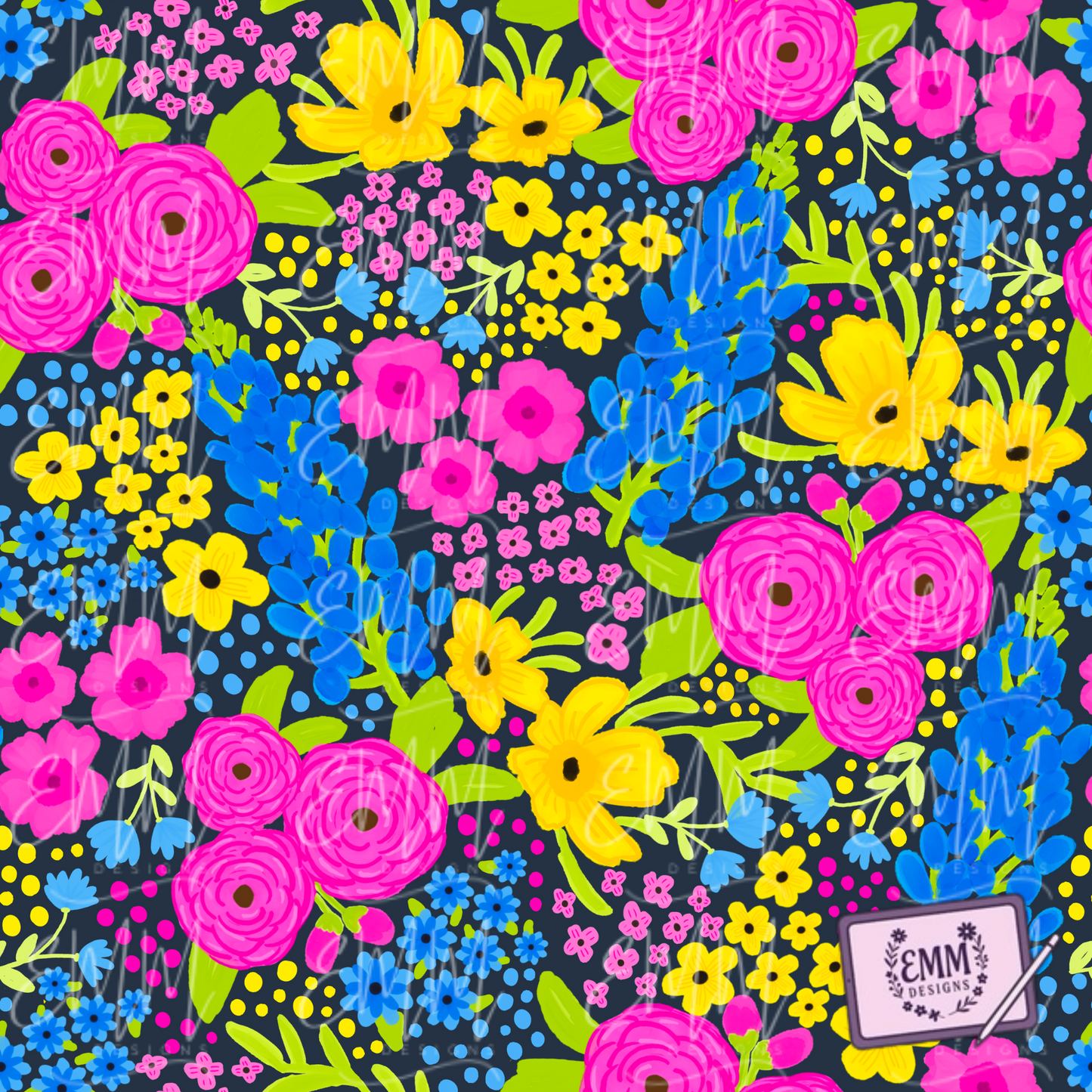 Florals – Design #32 | Seamless Digital Files (