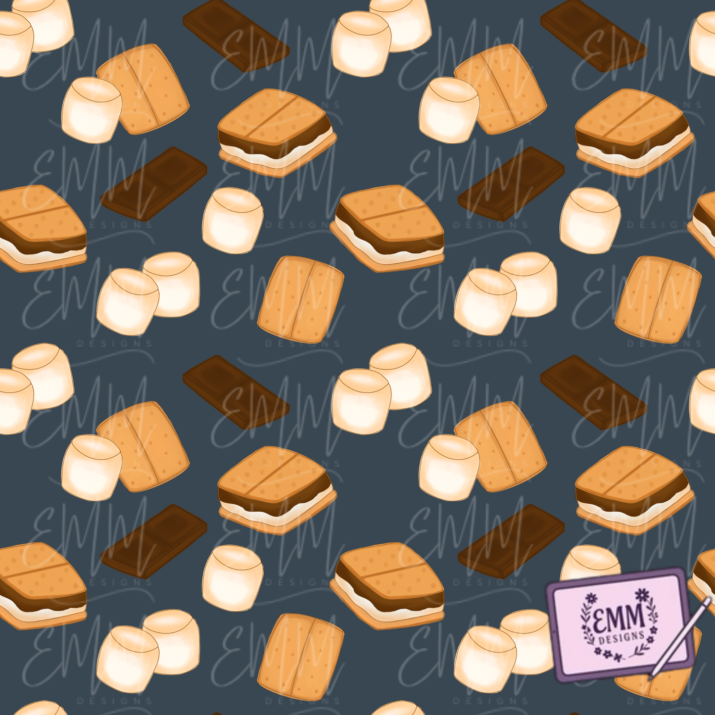 S’mores – Dark Blue Background
