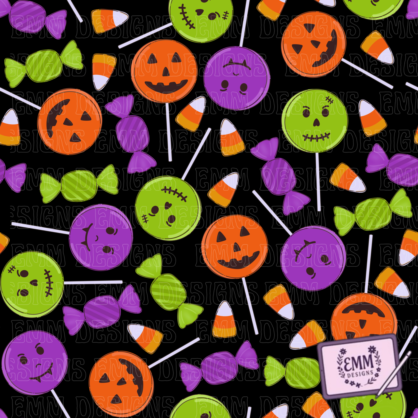 Halloween – Candy - Design #10 | Seamless Digital Files