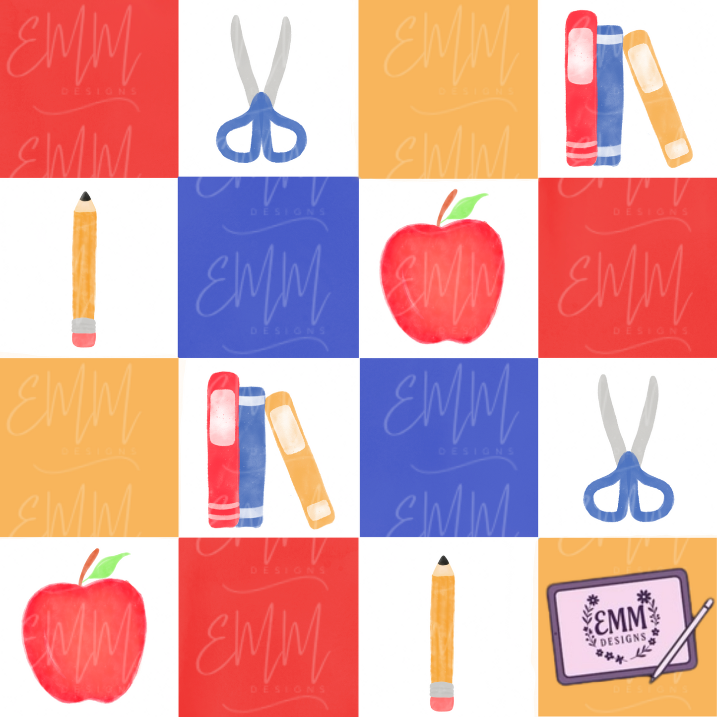 Back to School – Design #3 | Seamless Digital Files