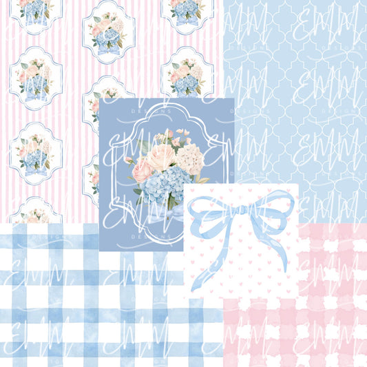 Grand Millennial & Toile – Design #9 | Seamless Digital File