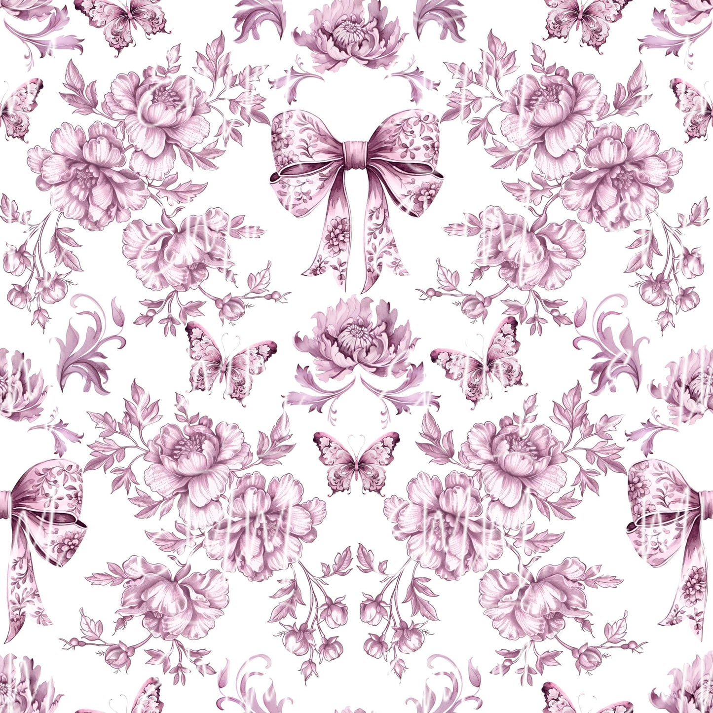 Grand Millennial & Toile – Design #2 | Seamless Digital File