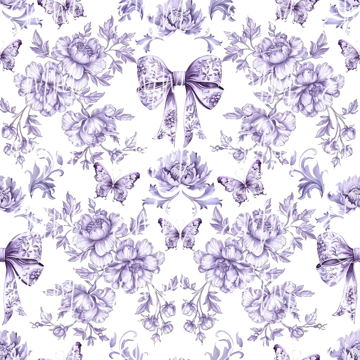 Grand Millennial & Toile – Design #3 | Seamless Digital File