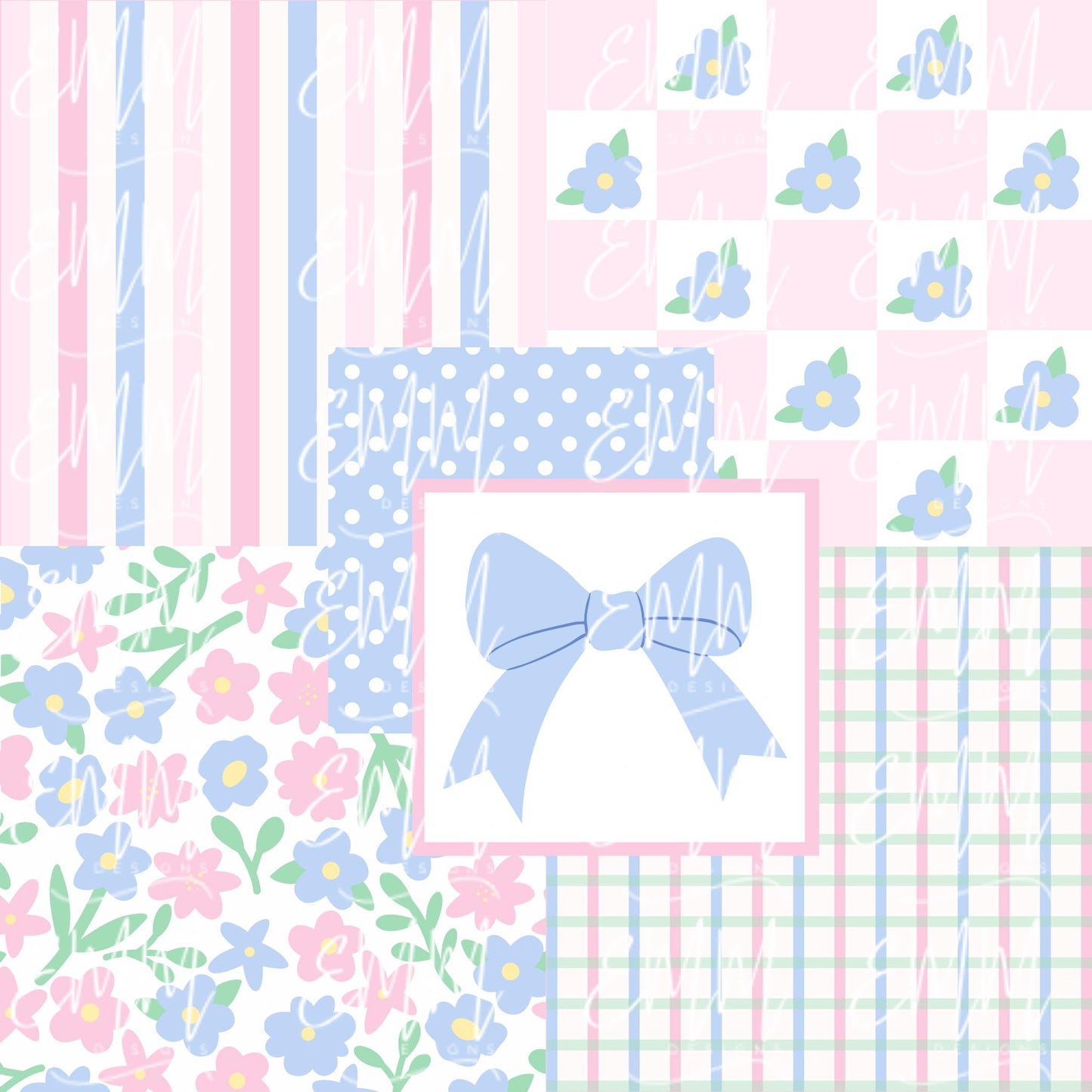 Grand Millennial & Toile – Design #18 | Seamless Digital File