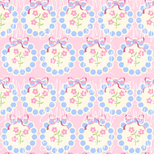 Grand Millennial & Toile – Design #15 | Seamless Digital File