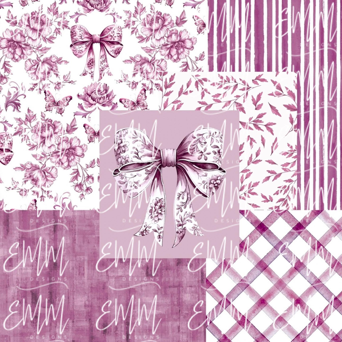 Grand Millennial & Toile – Design #6 | Seamless Digital File
