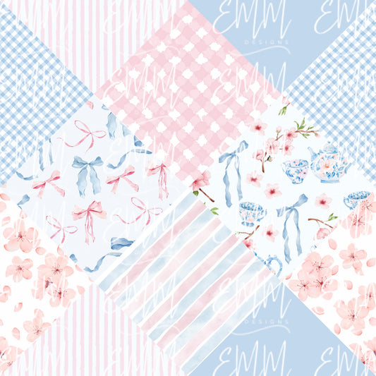 Grand Millennial & Toile – Design #14 | Seamless Digital File