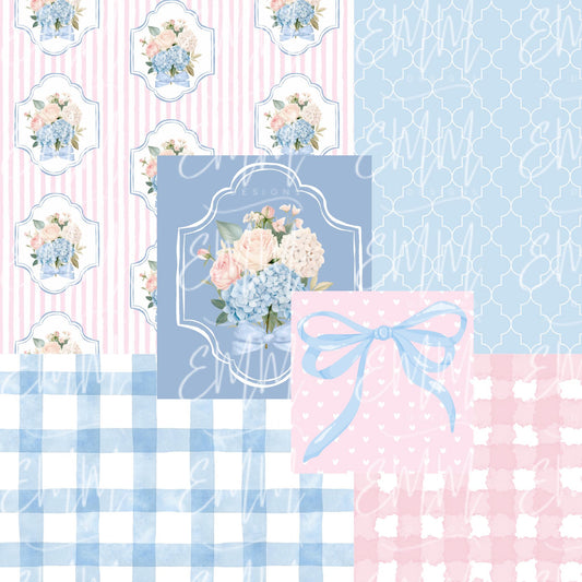 Grand Millennial & Toile – Design #8 | Seamless Digital File