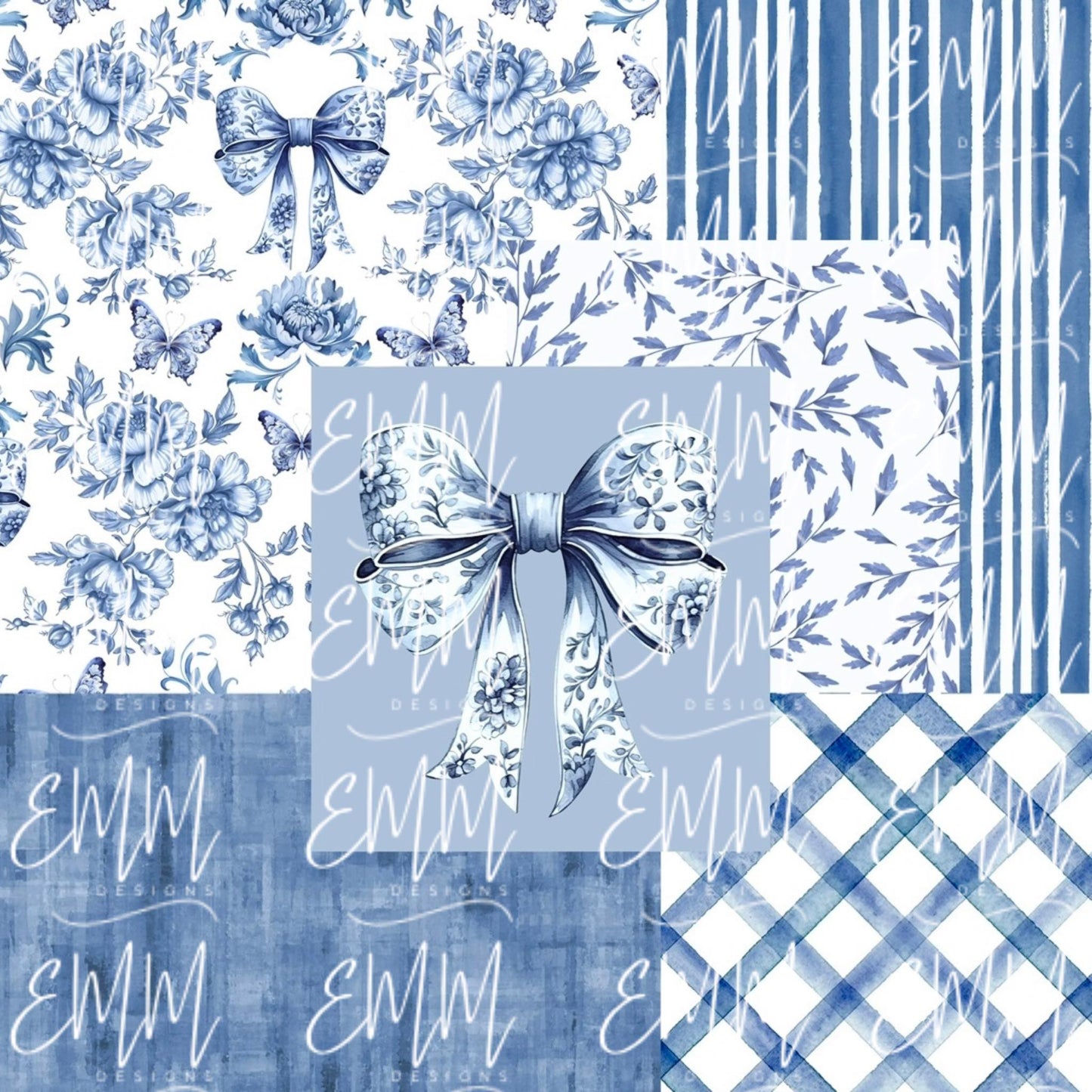 Grand Millennial & Toile – Design #4 | Seamless Digital File