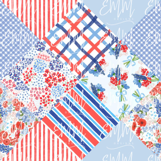 Patriotic – Design #54 | Seamless Digital File