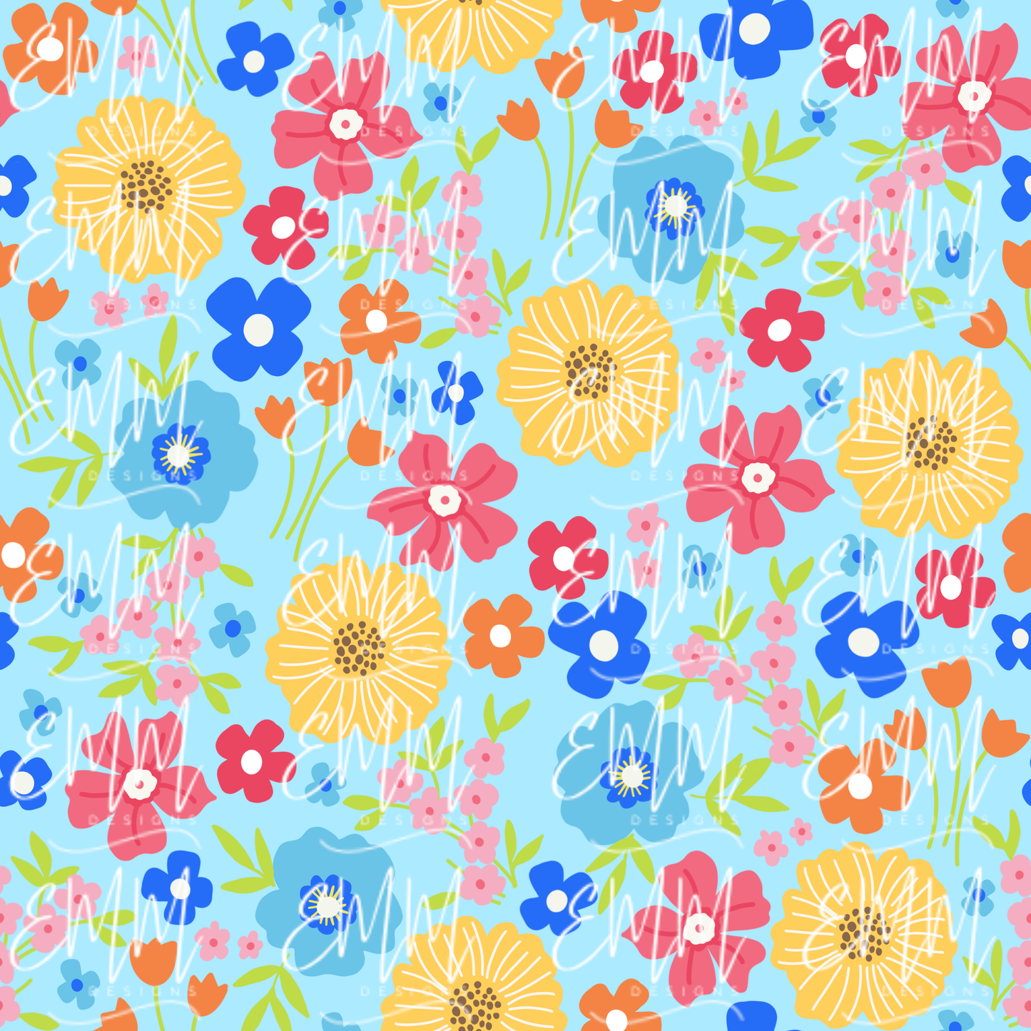 Florals – Design #11 | Seamless Digital File