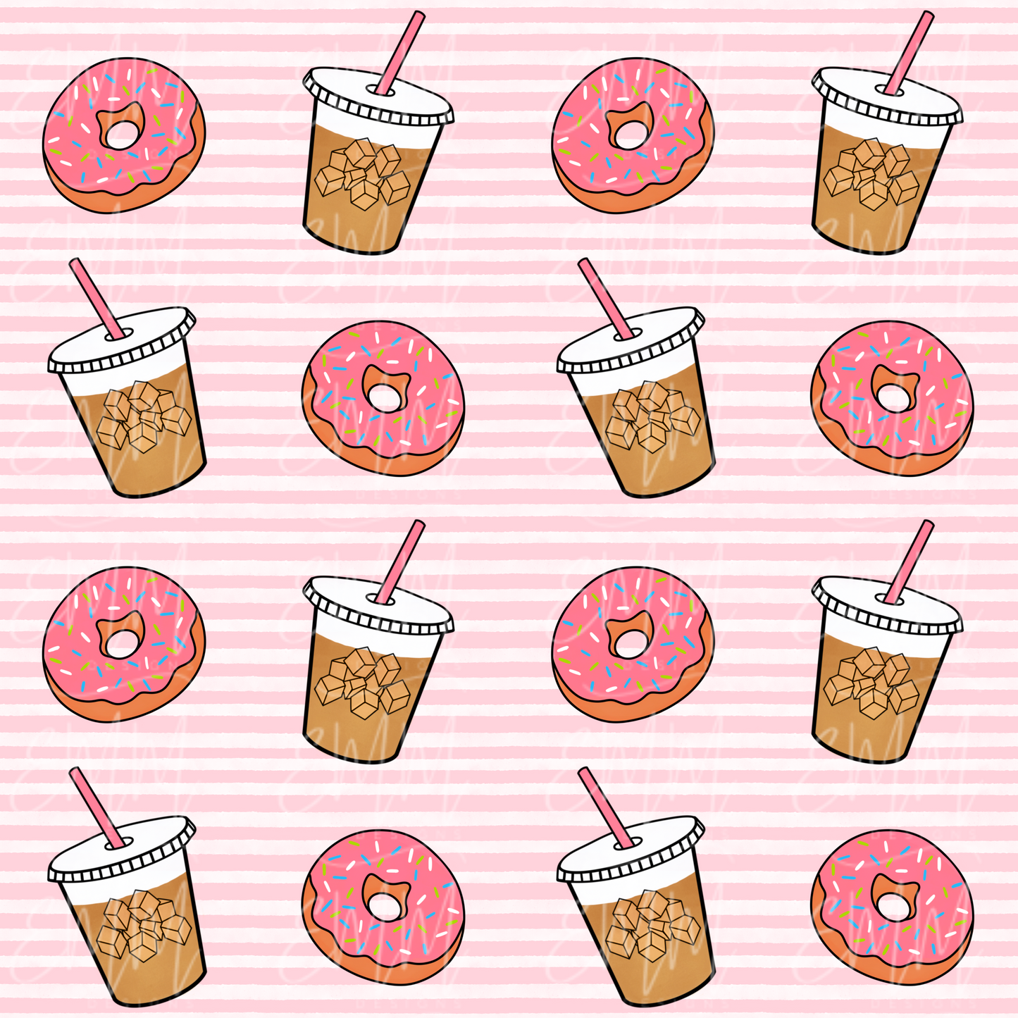 Free File Friday - Coffee and Donuts -  Design #2