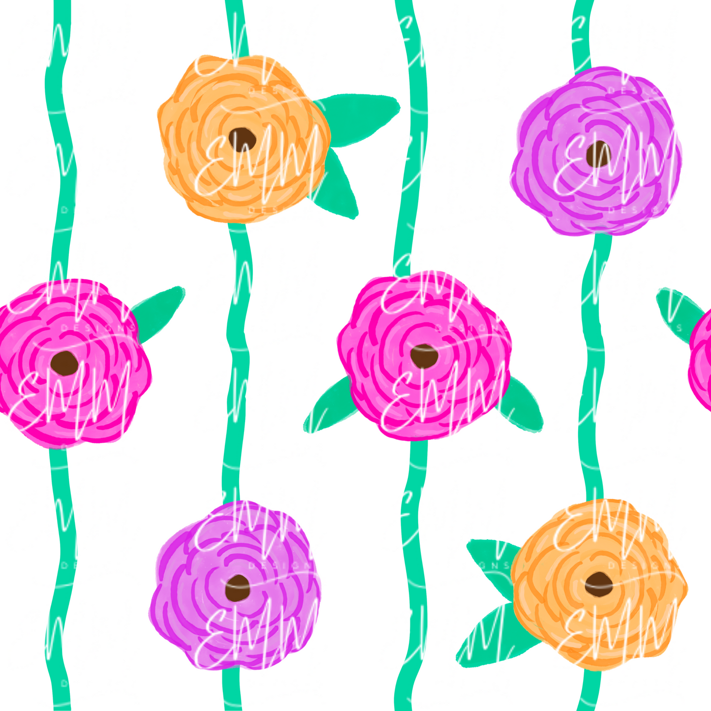 Florals – Design #17 | Seamless Digital File