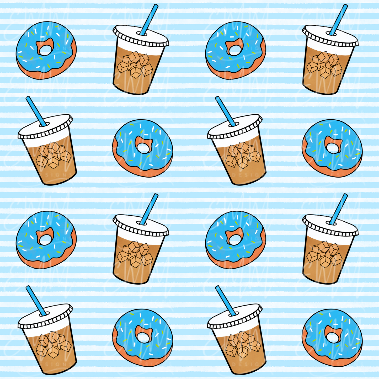 Free File Friday - Coffee and Donuts -  Design #1