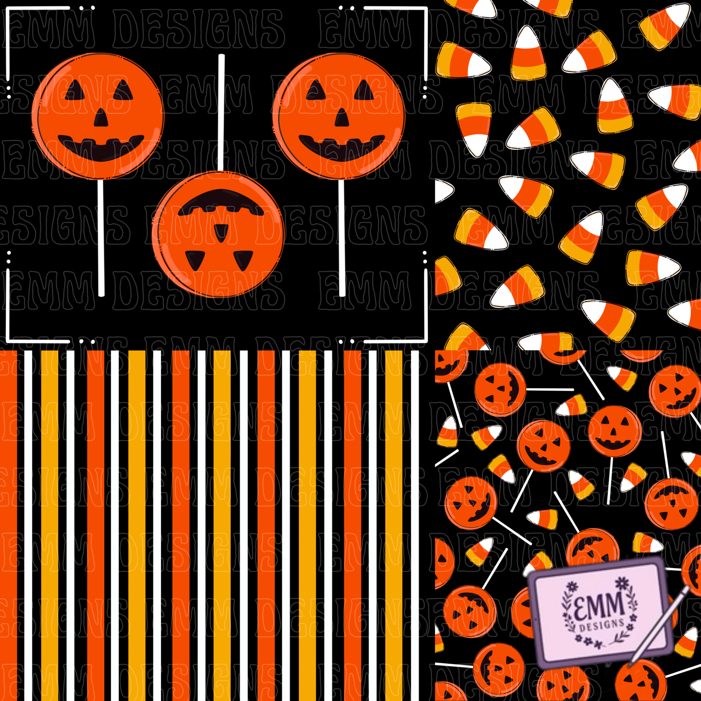 Halloween – Vivid Candy -  Design #33 | Seamless Digital Files