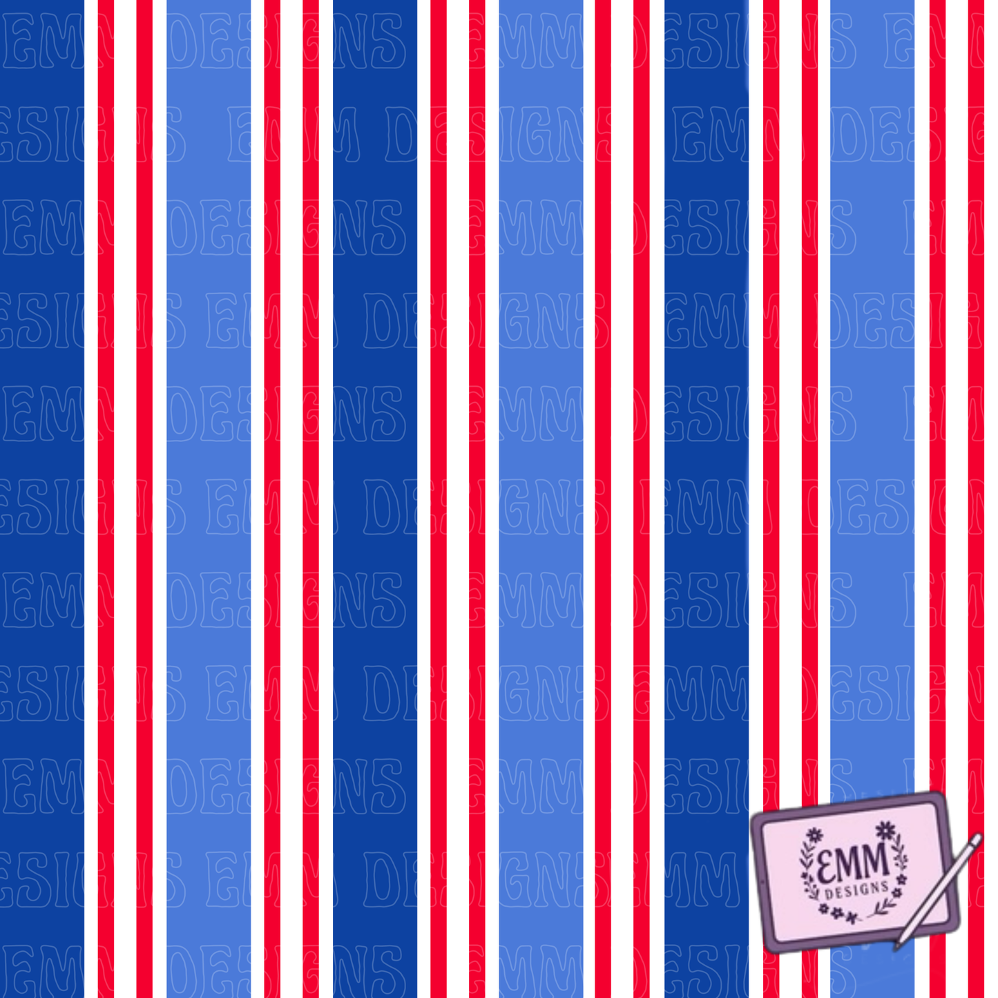 Patriotic – Design #96 | Seamless Digital File (matches mystery)