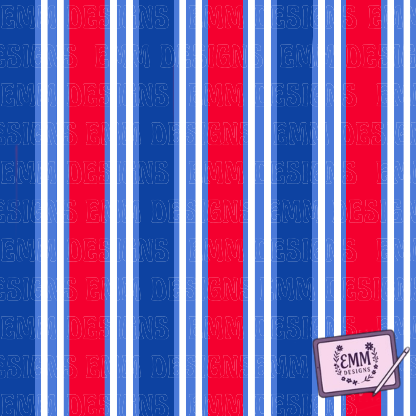 Patriotic – Design #97 | Seamless Digital File (matches mystery)