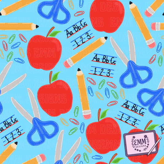 Back to School – Design #32 | Seamless Digital Files (Copy)