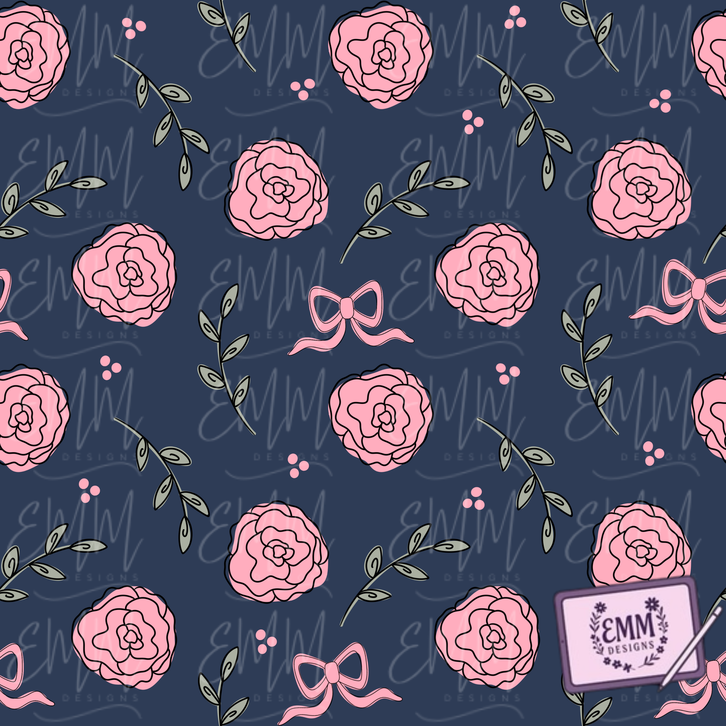 General – Design #4 | Seamless Digital Files - Floral