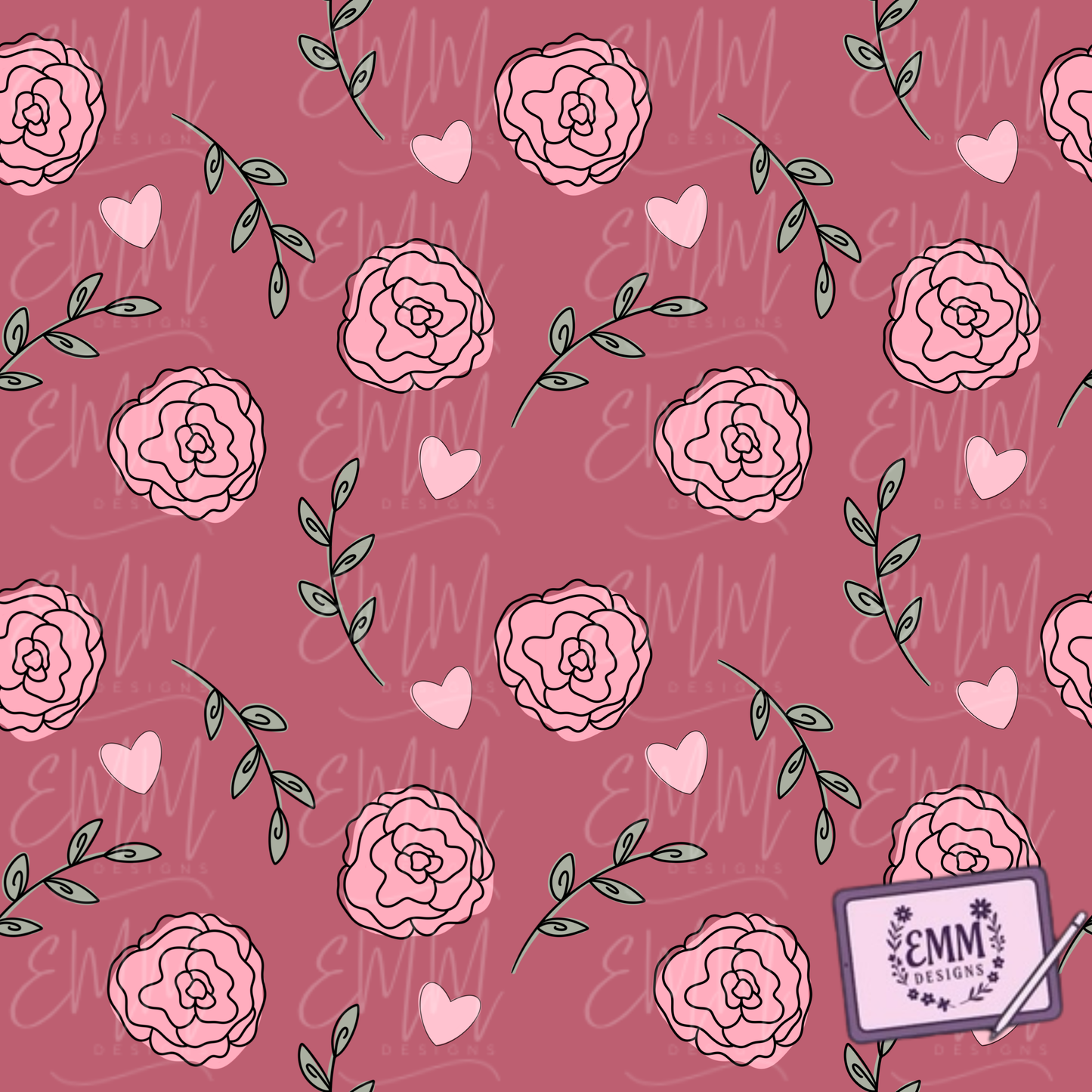 General – Design #5 | Seamless Digital Files - Floral