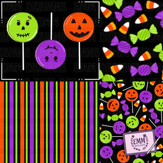Halloween – Vivid Candy -  Design #38 | Seamless Digital Files
