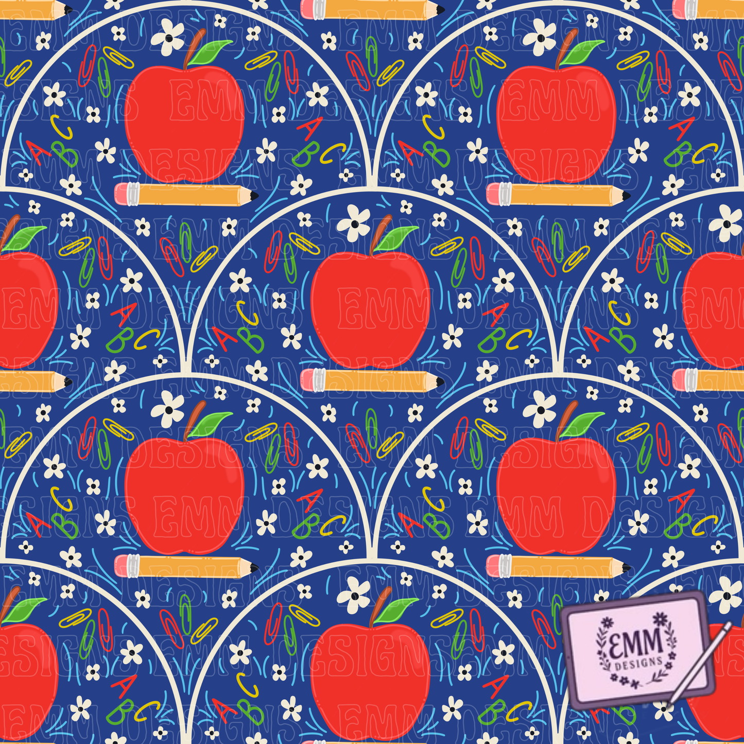 Back to School – Design #31 | Seamless Digital Files