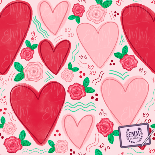 Valentine – Design #2 | Seamless Digital Files