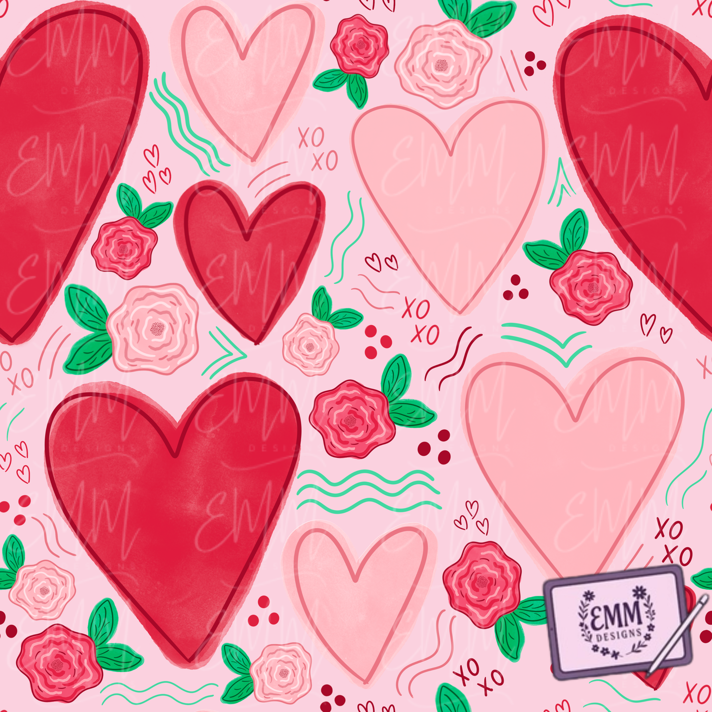 Valentine – Design #3 | Seamless Digital Files