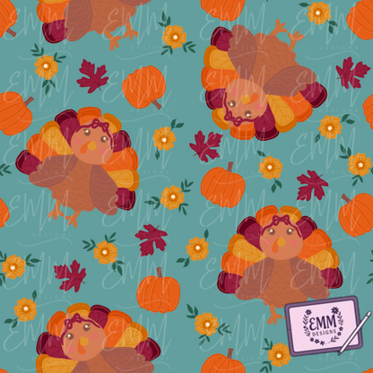 Free File Friday - Cutesy Turkey -  Design #28