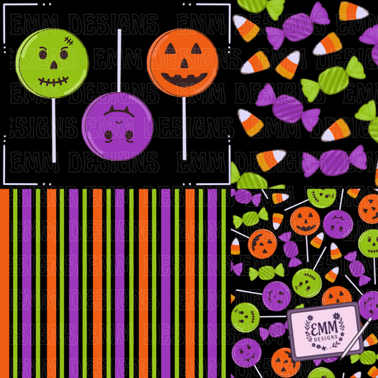 Halloween – Candy -  Design #12 | Seamless Digital Files