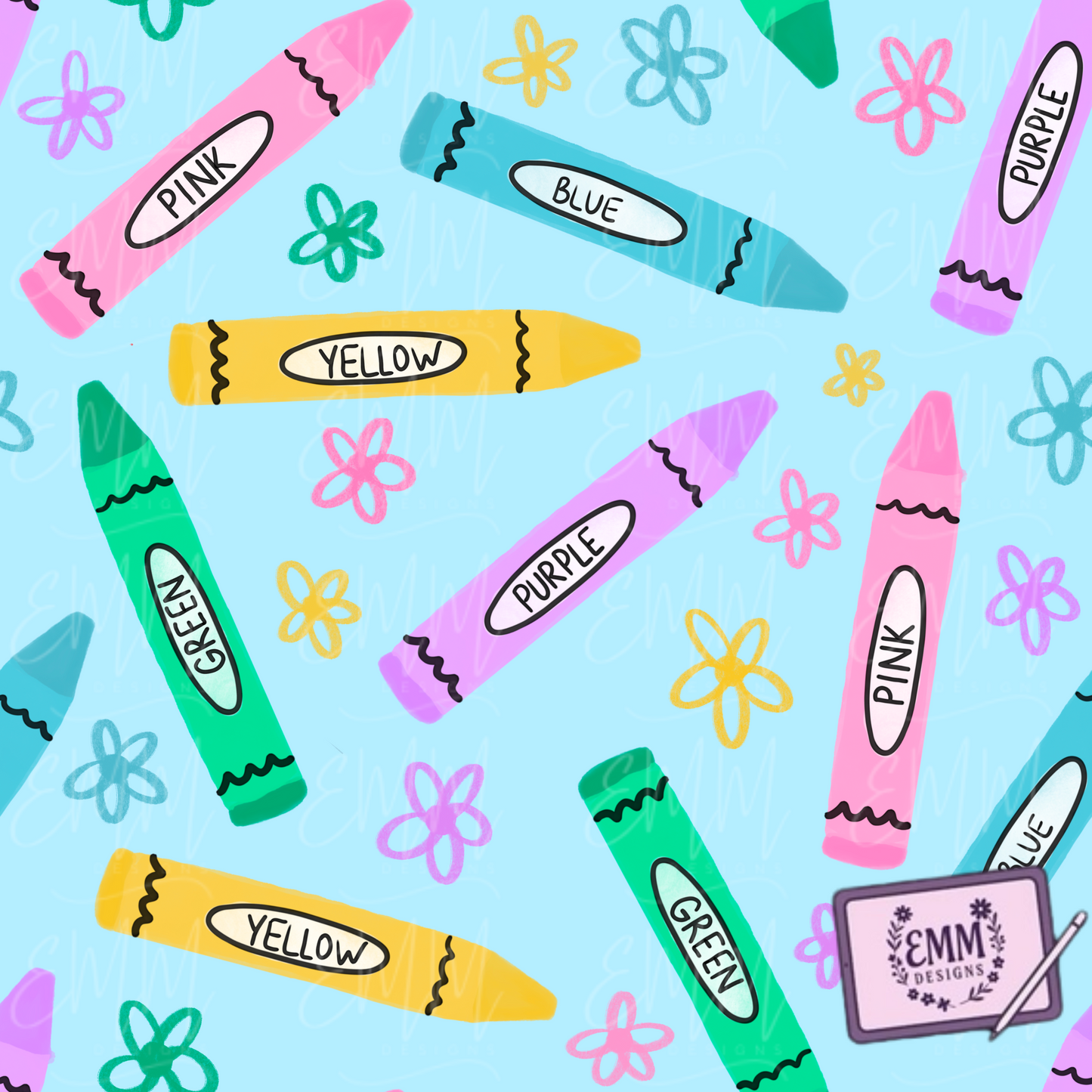 Back to School – Design #7 | Seamless Digital Files
