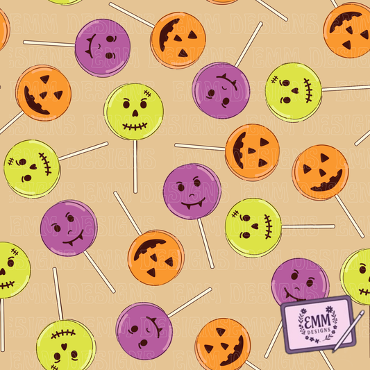 Halloween – Retro Candy -  Design #24 | Seamless Digital Files