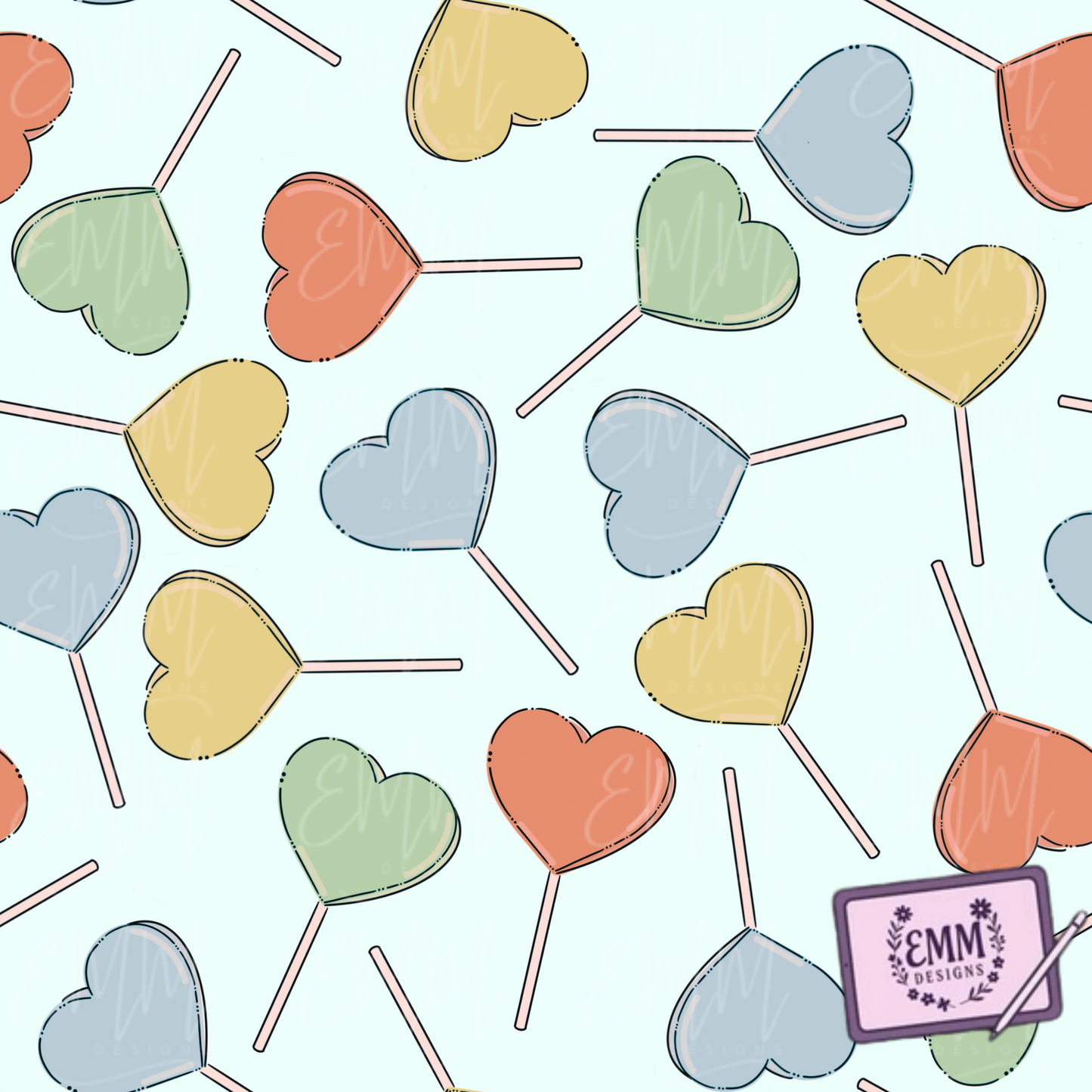 Free File Friday - Heart Lollipop -  Design #47