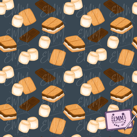 S’mores  – Dark Blue Background