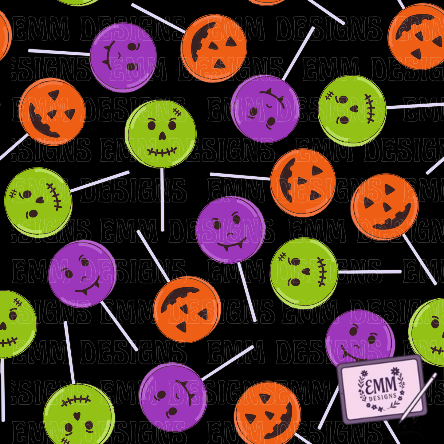 Halloween – Candy -  Design #13 | Seamless Digital Files