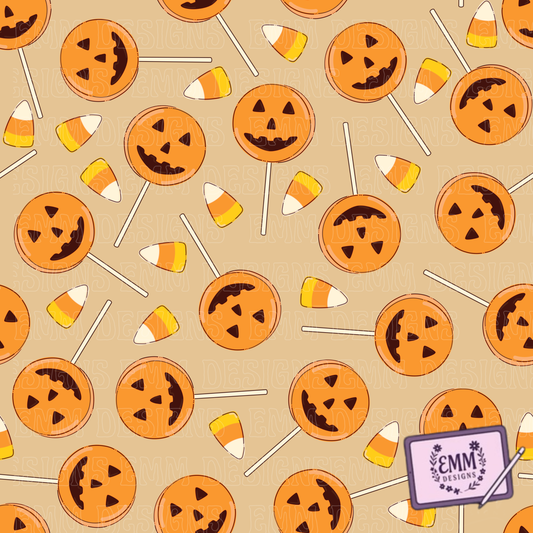 Halloween – Retro Candy -  Design #16 | Seamless Digital Files