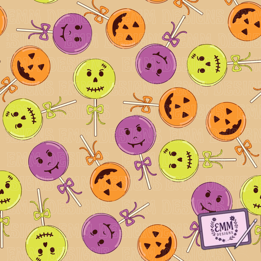Halloween – Retro Candy -  Design #21 | Seamless Digital Files