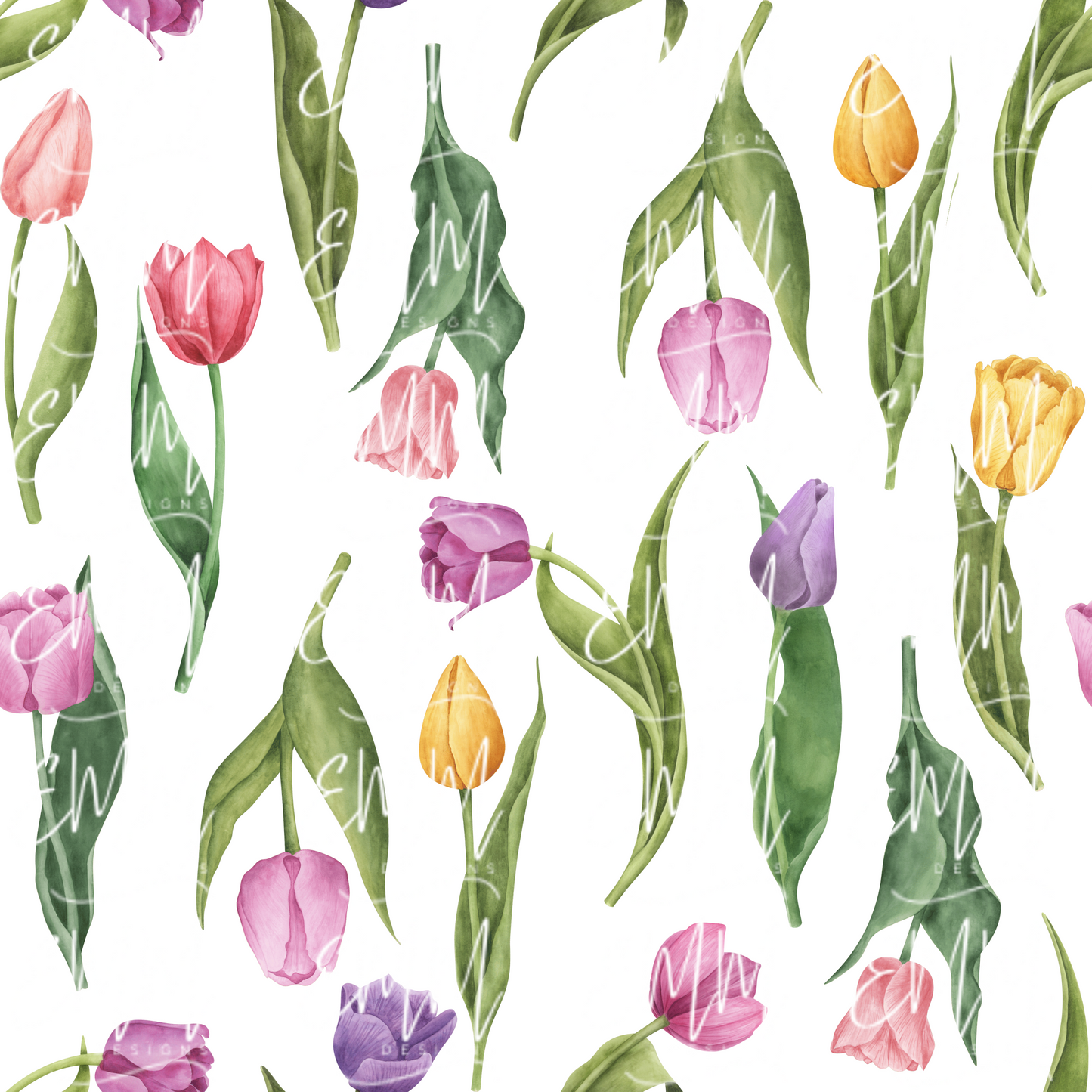 Spring – Tulips #4 | Seamless Digital Files