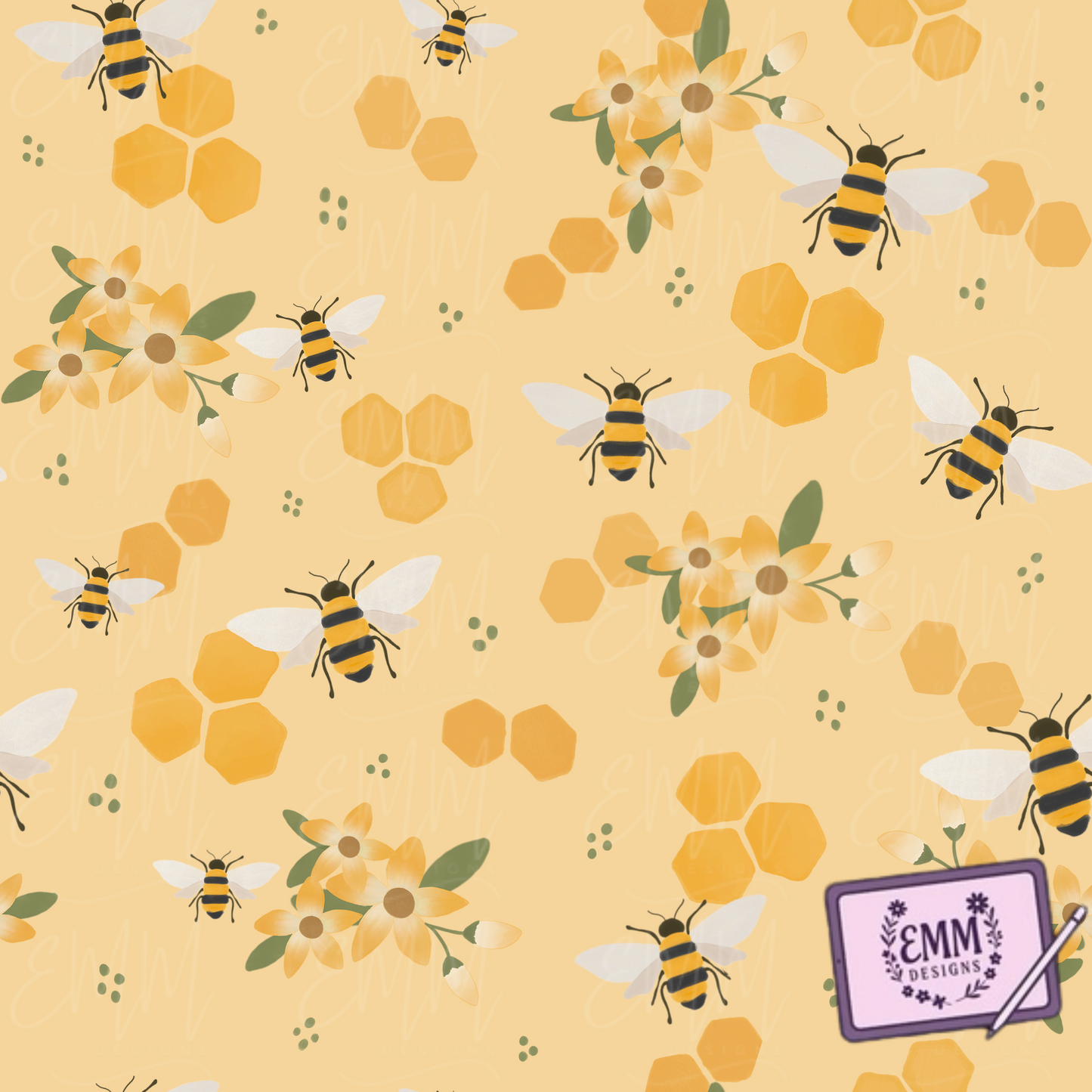 Free File Friday - Bees Yellow