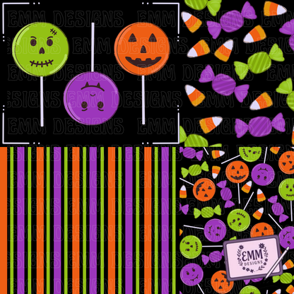 Halloween – Candy -  Design #13 | Seamless Digital Files