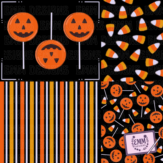 Halloween – Candy -  Design #7 | Seamless Digital Files